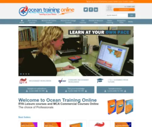 Oceantraining.com(RYA Courses) Screenshot