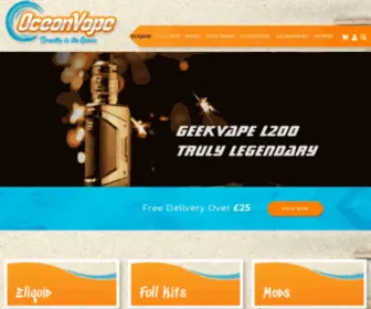Oceanvape.co.uk(Home) Screenshot