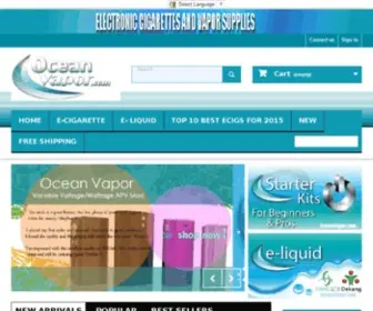 Oceanvapor.com(Best Electronic Cigarettes) Screenshot