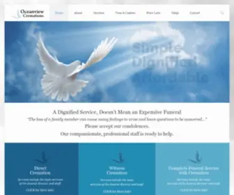 Oceanviewcremations.com(Cremation Services) Screenshot