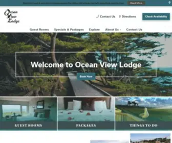 Oceanviewlodging.com(Fort Bragg) Screenshot