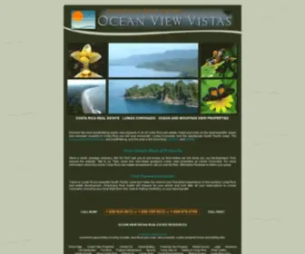 OceanviewVistas.com(Costa Rica Ocean View Lots) Screenshot