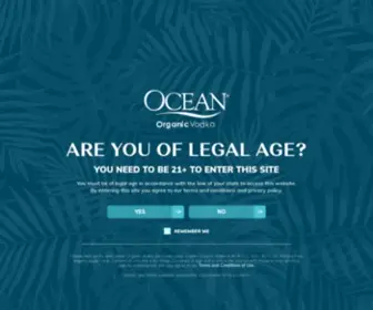 Oceanvodka.com(Ocean Vodka) Screenshot