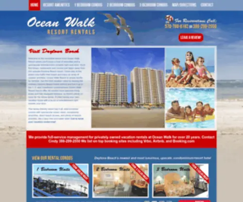 Oceanwalkdaytonarentals.com(Ocean Walk Resort Rentals) Screenshot