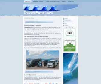 Oceanwavetours.com(Santorini Tours With Your Own Private Tour Guide) Screenshot