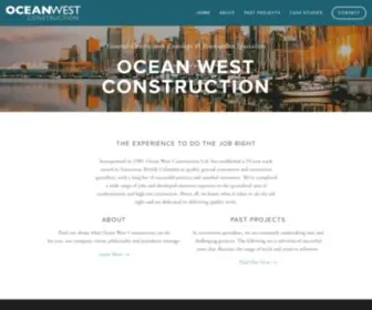 Oceanwestconstruction.com(Ocean West Construction) Screenshot