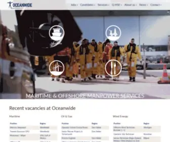 Oceanwidecrew.com(Oceanwide Maritime & Offshore Manpower Services) Screenshot