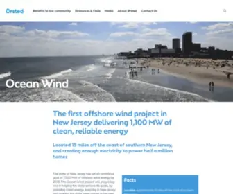 Oceanwind.com(Delivering clean energy to New Jersey) Screenshot