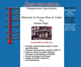 Oceanwire.com(Ocean Wire & Cable Co) Screenshot