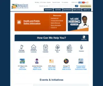 OCFL.net(Official website of orange county) Screenshot