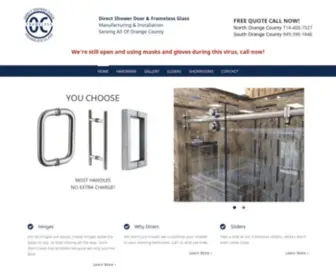 Ocframeless.com(Frameless Shower Doors) Screenshot