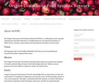 OCFSN.net(Oregon Community Food Systems Network) Screenshot