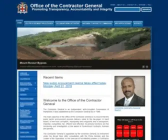 OCG.gov.jm(Integrity Commission) Screenshot