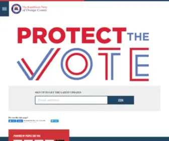 Ocgop.org(Republican Party of Orange County) Screenshot