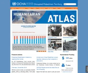 Ochaopt.org(United Nations Office for the Coordination of Humanitarian Affairs) Screenshot