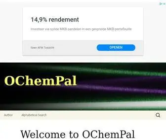 Ochempal.org(OChemPal) Screenshot