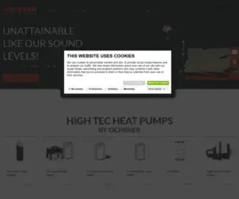 Ochsner.pl(Heat pumps for central heating and domestic hot water) Screenshot