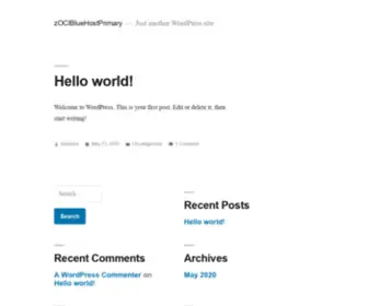 Ocibluehost.com(Just another WordPress site) Screenshot