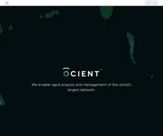 Ocient.com(The Data Analytics Solution Provider) Screenshot