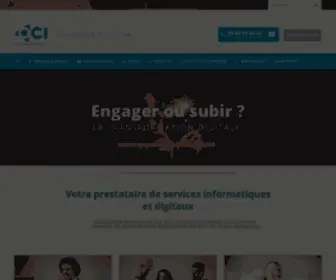 Oci.fr(OCI votre prestataire informatique pour entreprise et PME dans toute la France) Screenshot