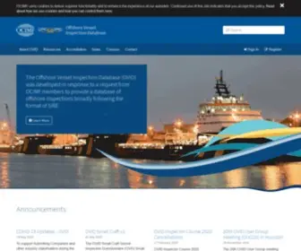 Ocimf-Ovid.org(Offshore Vessel Inspection Database) Screenshot