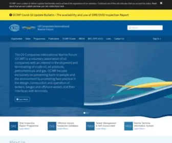 Ocimf.org(The oil companies international marine forum (ocimf)) Screenshot