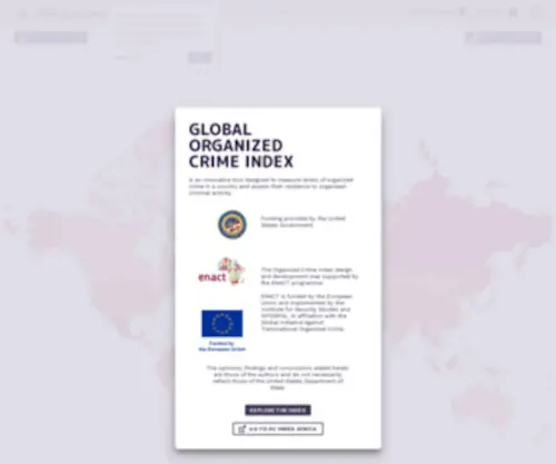 Ocindex.net(The organized crime index) Screenshot