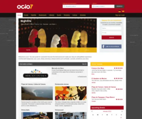 Ocio7.com(Lanzarote Guide) Screenshot