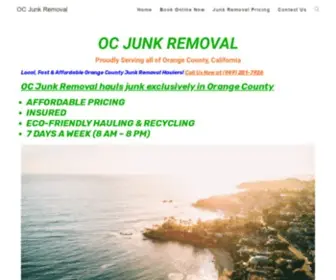 Ocjunkremoval.com(OC Junk Removal) Screenshot