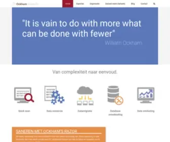 Ockham.nl(Van complexiteit naar eenvoud) Screenshot