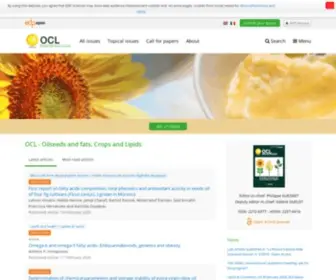 OCL-Journal.org(Oilseeds and fats) Screenshot