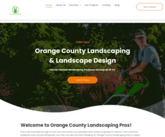 Oclandscapingpros.com(Landscaping & Landscape Design Services in Orange County) Screenshot