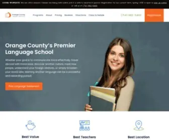 Oclanguages.com(Language Classes Orange County) Screenshot