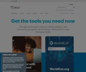 OCLC.org(Worldwide, member-driven library organization) Screenshot