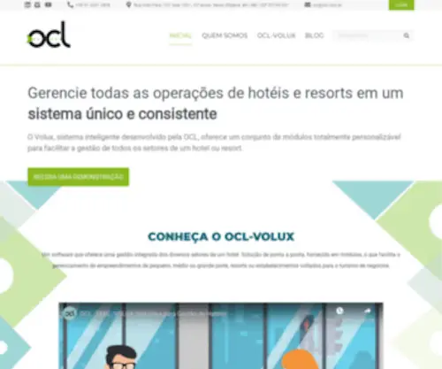 OCL.com.br(OCL-Volux | Inteligência de ponta a ponta para a gestão de hotéis) Screenshot