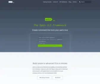 Oclif.io(The open cli framework) Screenshot
