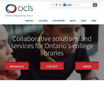 OCLS.ca(Ontario Colleges Library Service) Screenshot