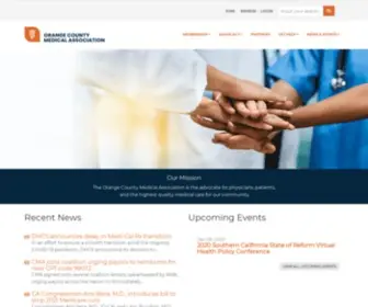 Ocma.org(Orange County Medical Association) Screenshot