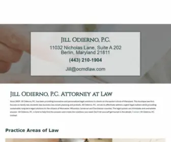 Ocmdlaw.com(Jill Odierno) Screenshot