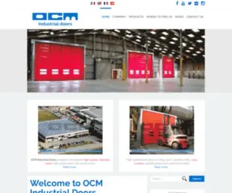 Ocmflex.com(OCM Industrial Doors) Screenshot