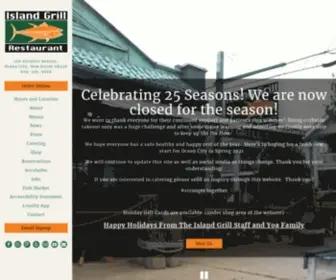 Ocnjislandgrill.com(Island Grill Seafood & Steakhouse) Screenshot