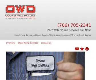 Oconeewell.org(Water Well Drilling & Pump Contractors) Screenshot