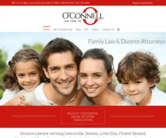 Oconnellfirm.com(Lewisville Divorce Attorney) Screenshot