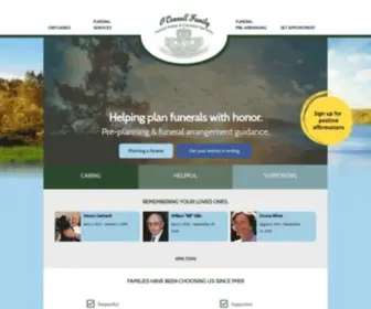 Oconnellfuneralhomes.com(At O'Connell Funeral Home we believe in remembering your loved ones the right way) Screenshot