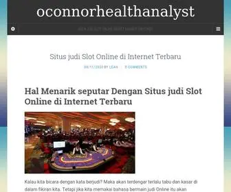 Oconnorhealthanalyst.com(O'Connor Health Analyst Blog blog) Screenshot