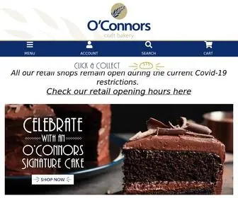 Oconnorsbakery.com(O'Connors Bakery Clare) Screenshot