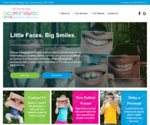 Oconpedo.com(Oconomowoc Pediatric Dentistry) Screenshot