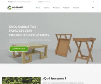 Ocoplast.com(Madera plastica) Screenshot