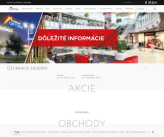 Ocoptima.sk(Atrium Optima Košice) Screenshot