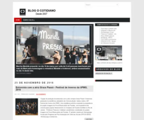 Ocotidiano.com.br(BLOG O COTIDIANO) Screenshot